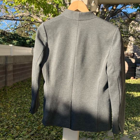 J.Crew Heather grey open blazer size 4 - Picture 2 of 16